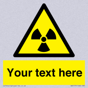 Custom Radioactive Material Sign